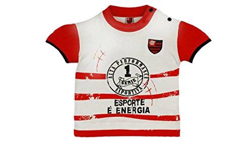Camiseta Esporte é energia Flamengo, Rêve D'or Sport, Meninas, Branco/Vermelho/Preto, M