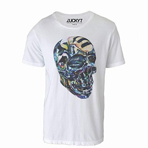 Camiseta Eleven Brand Branco P Masculina - Skull Head