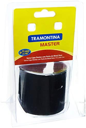 Tramontina 42619073, Serra Copo Dente Metal Duro 73Mm 2.7/8, Corpo Aço Especial, Pintura Eletrostática, Rosca 1/2''