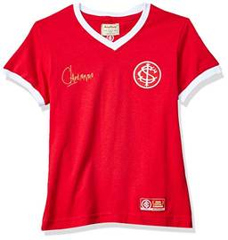 Camiseta Manga Curta Futebol Internacional 1969, RetrôMania, Criança Unissex, Vermelho, 8