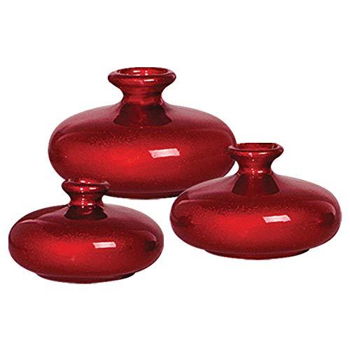 Trio De Muringuinhas Ceramicas Pegorin Vermelho