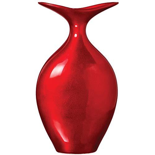 Vaso Florença Grande Ceramicas Pegorin Vermelho No Voltagev