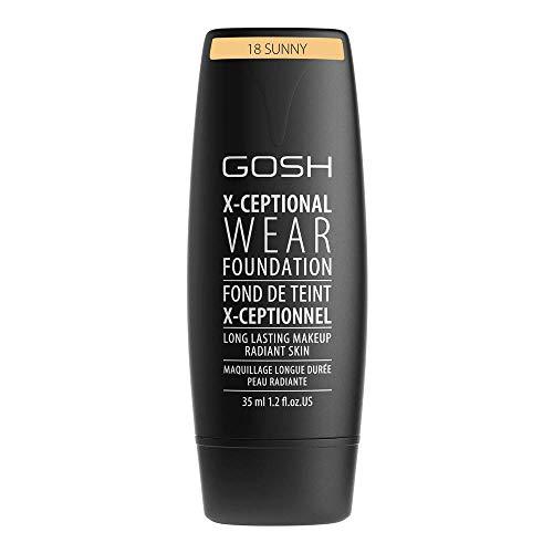 X-Ceptional Wear Foundation, Gosh, 18 Sunny, 35 ml