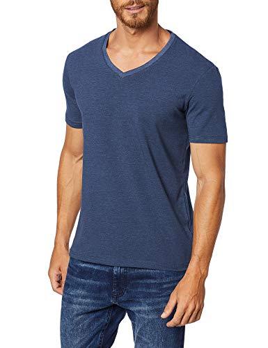 JAB Camiseta V Stretch Masculino, Tam XG, Azul Marinho