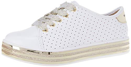 Sapato Casual Np Turim, Molekinha, Meninas, Branco/Dourado, 28