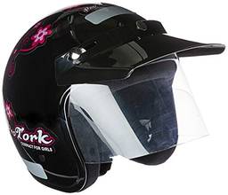 Pro Tork Capacete Liberty Compact For Girls 58 Preto