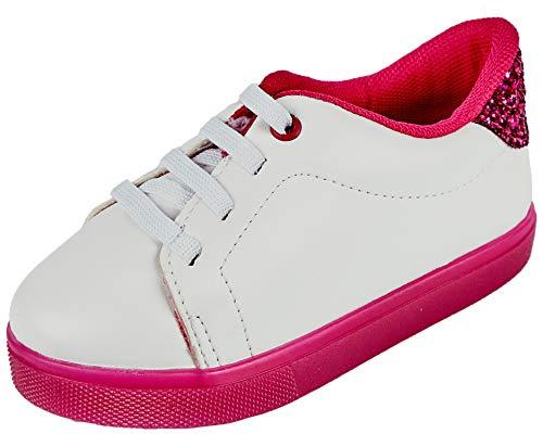Sapato Casual Napa Turim, Molekinha, Meninas, Branco/Multi Pink, 21