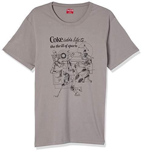 Camiseta Estampada, Coca-Cola Jeans, Masculino, Cinza Gravity Gray, M