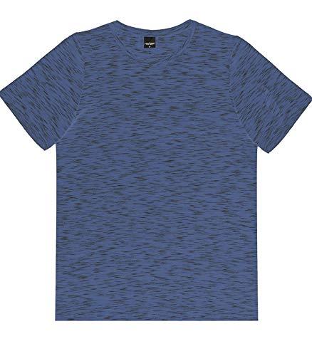 Camiseta Manga Curta Mesclada, Rovitex, Masculino, Jeans, GG