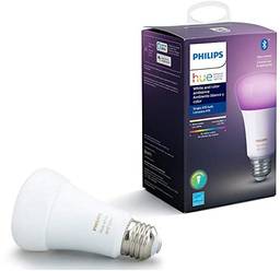 Philips Hue White & Color Ambiance Lâmpada E27 110V - Iluminação Inteligente Controlada Por Wifi E Bluetooth, compatível com Amazon Alexa.