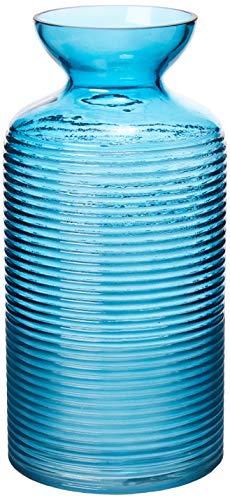 Lines Vaso 12 * 25cm Vidro Azul Cn Home & Co Único