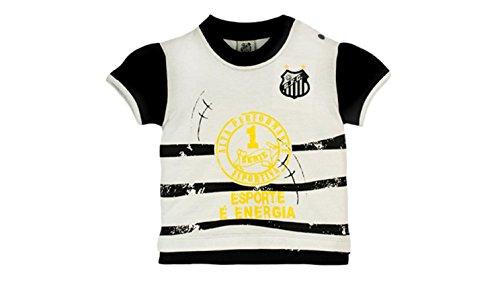 Camiseta Esporte é energia Santos, Rêve D'or Sport, Meninas, Branco/Preto, 3