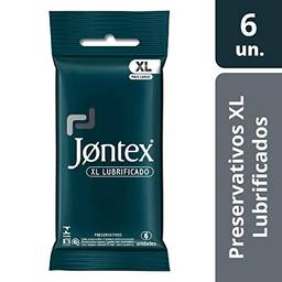 Conjunto de 6 Preservativos Lubrificados, Jontex, Xl