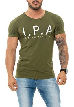 Red Feathe Camiseta IPA Masculino, XGG, Verde Militar