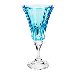 Conjunto Rojemac Com 6 Taças De Cristal Ecológico Para Água Wellington Island Paradise 280ml Azul Rojemac Azul E Branco No Voltagev