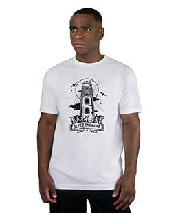 Camiseta Lighthouse, Bleed American, Masculino, Branco, M