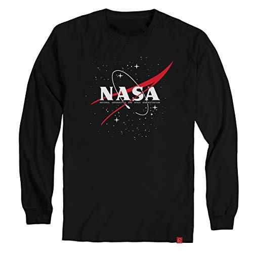 Camiseta Nasa Geek Astronomia Aeronautics Manga Longa GG