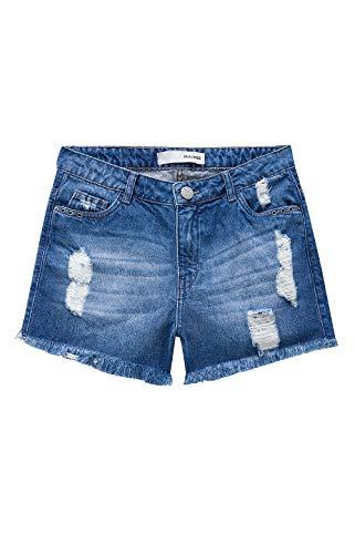 Shorts Jeans Comfort, Malwee, Feminino, Azul, 42