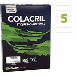 Etiqueta A5 Colacril, Multicor