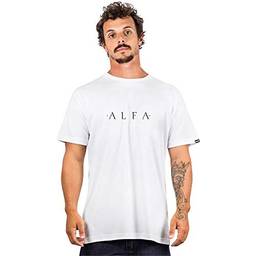 Camiseta Manga Curta Básica, Alfa, Masculino, Branca, G