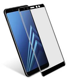 Película de Vidro 3D para Samsung Galaxy A8 Plus, Cell Case, A730, Preto