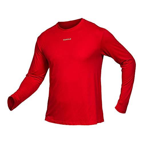 Camiseta Active Fresh Ml - Masculino Curtlo M Vermelho
