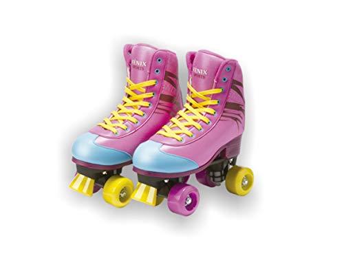 Patins Quatro Rodas Roller Skate, Fenix, Multicor