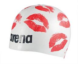 Arena Touca Poolish Moulded Kisses, Branco/ Vermelho