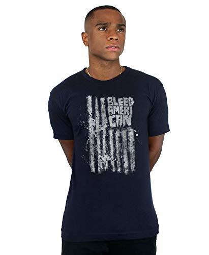 Camiseta Dark Flag, Bleed American, Masculino, Azul Marinho, P