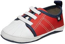 Sapato Casual Np flt, Molekinho, Criança Unissex, Vermelho/Branco, 4