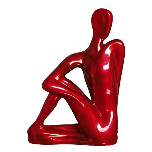 Escultura Bailarino Ceramicas Pegorin Vermelho No Voltagev