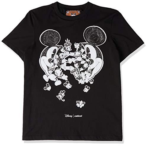 Colcci Camiseta Estampa Esclusiva do Mickey Feminino, Tam P, Preto