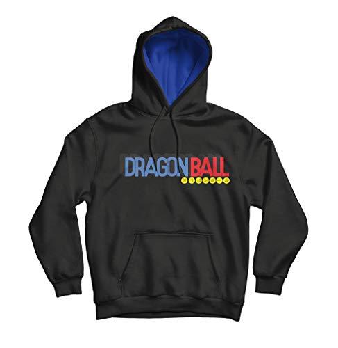 Casaco de moletom masculino unissex Dragon Ball Logo preto Live Comics cor:preto;tamanho:XG