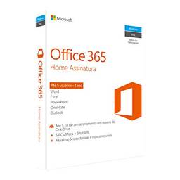 Office 365 - Home 12 Meses de Assinatura  - PC