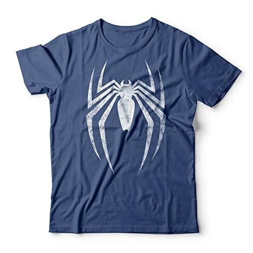 Camiseta Spider-Man Game Logo Unissex Manga Curta 100% Algodão
