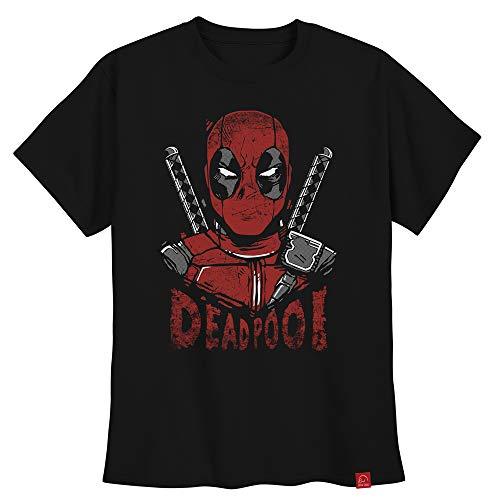 Camiseta Deadpool Filme Camisa Simbolo Máscara GG