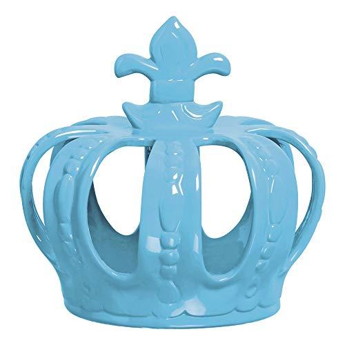 Coroa Para Enfeite Grande Ceramicas Pegorin Azul Bebe No Voltagev