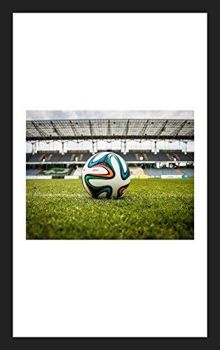 Quadro de Esportes Futebol Bola no Campo 35x55cm, Decore Pronto, Multicor, Médio