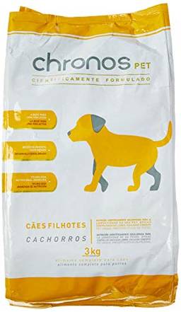 Ração Chronos Pet Super Premium para Cães Filhotes de Raças Pequenas Sabor Frango 3kg