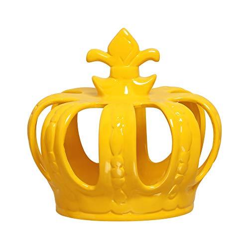 Coroa Para Enfeite Media Ceramicas Pegorin Amarelo No Voltagev