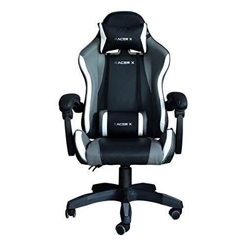 Cadeira Gamer para Computador Reclinável Racer-X Modelo Comfort Cor (Cinza)