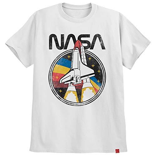 Camiseta Nasa Challenger Astronomia Camisa Geek Moda Tumblr (XG, Off-White)