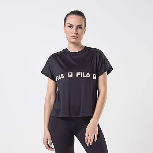 Camiseta Sports Forward, Fila, Feminino, Preto/Cinza Escuro, P