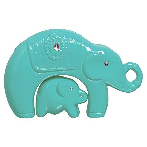 Duo Elefantes Mãe E Filhote Ceramicas Pegorin Tiffany