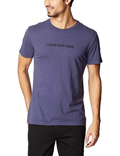 Camiseta Básica, Calvin Klein, Masculino, Índigo, M