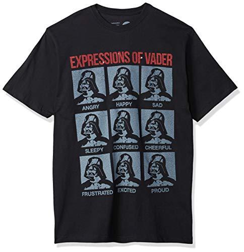 Camiseta Expressions Of Vader, Studio Geek, Adulto Unissex, Preto, 2P