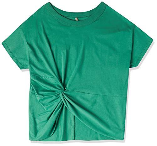 Camiseta com Nó Frontal, Colcci, Feminino, Verde Miller, P
