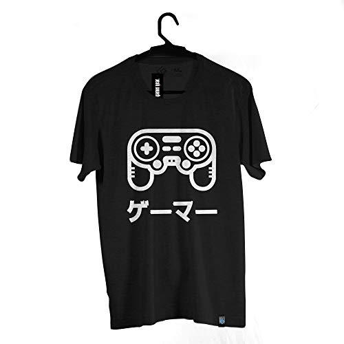 Camiseta Controle Gamer, BRKsEdu, Adulto Unissex, Preto, P