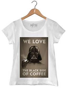 Camiseta Baby Look The Black Side Of Coffee - Prcrob