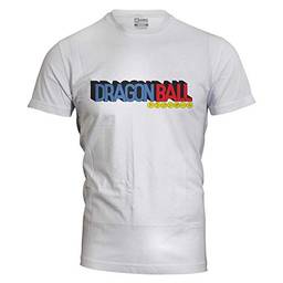 Camiseta masculina Dragon Ball Logo Branca Live Comics cor:Branco;tamanho:PP
